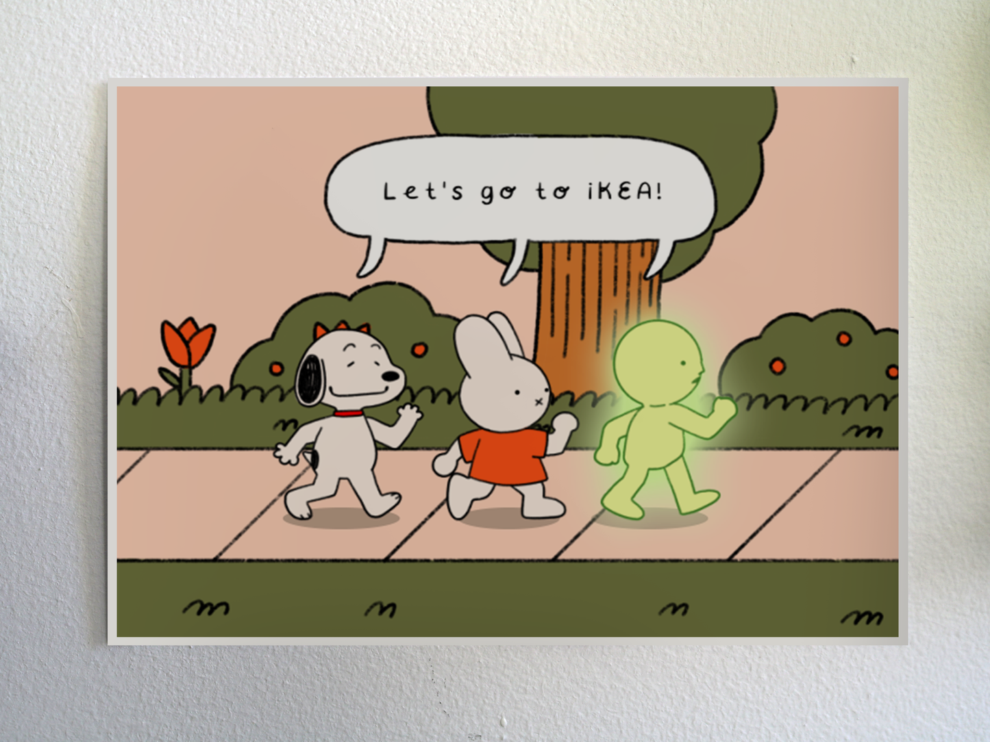 "Let's Go To IKEA" Print