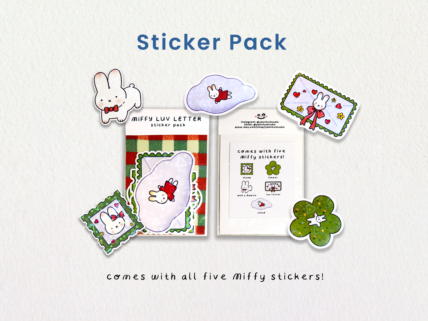 Miffy Luv Letter Stickers