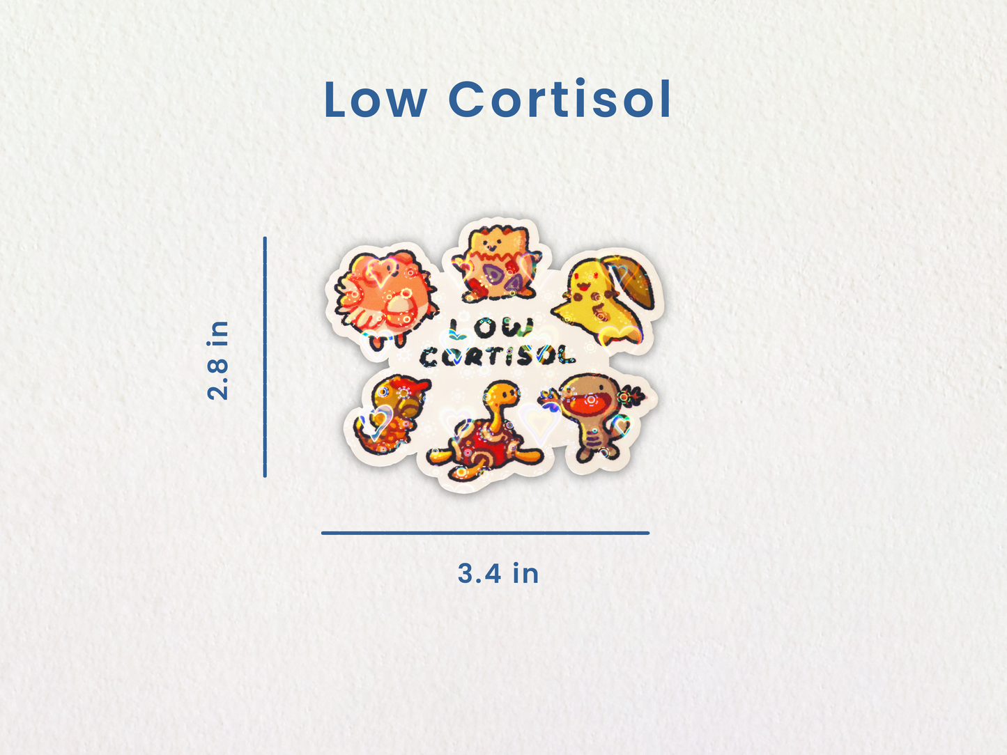 Poke Pals "Low Cortisol" Sticker