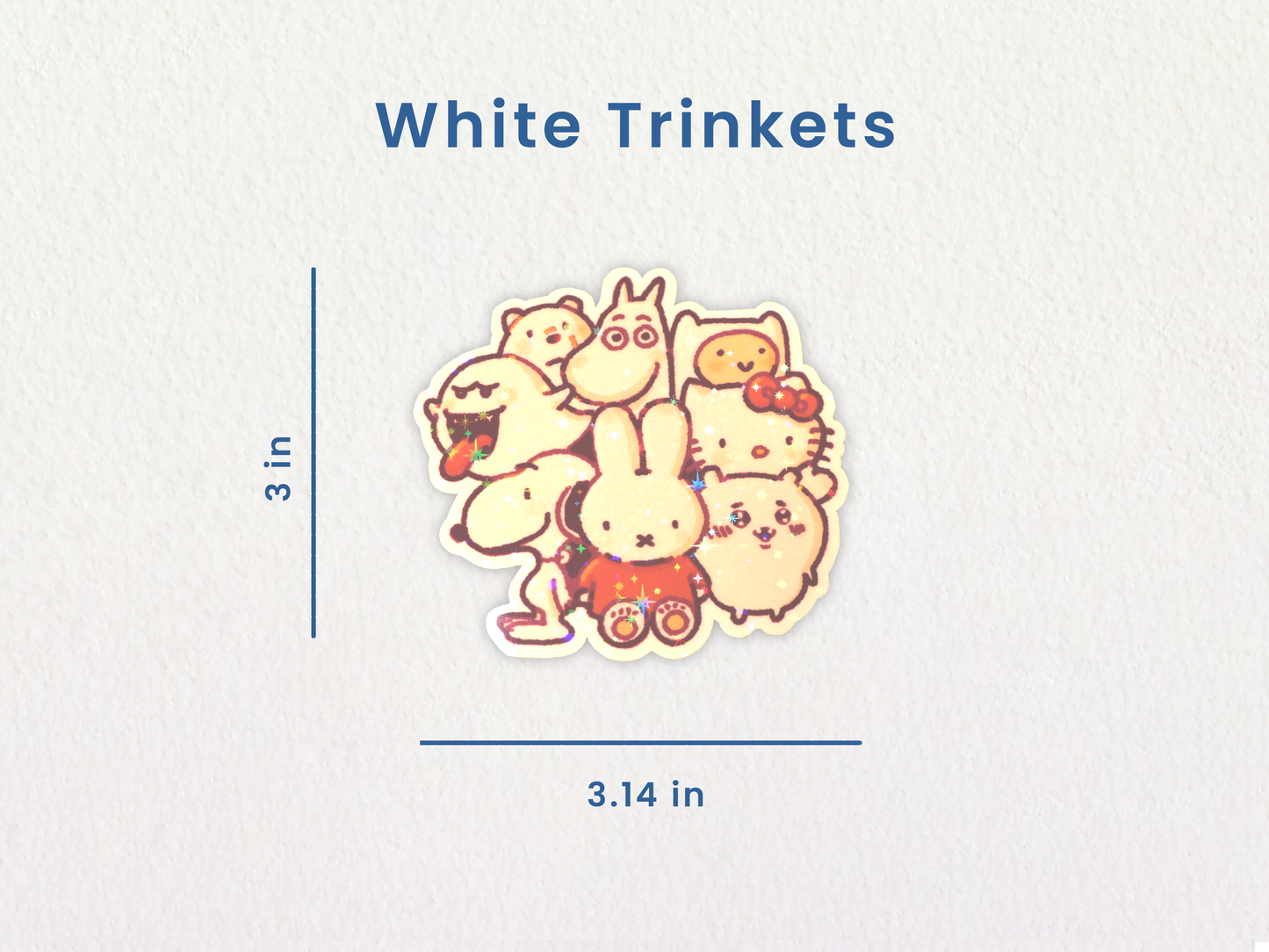 White Trinkets Sticker