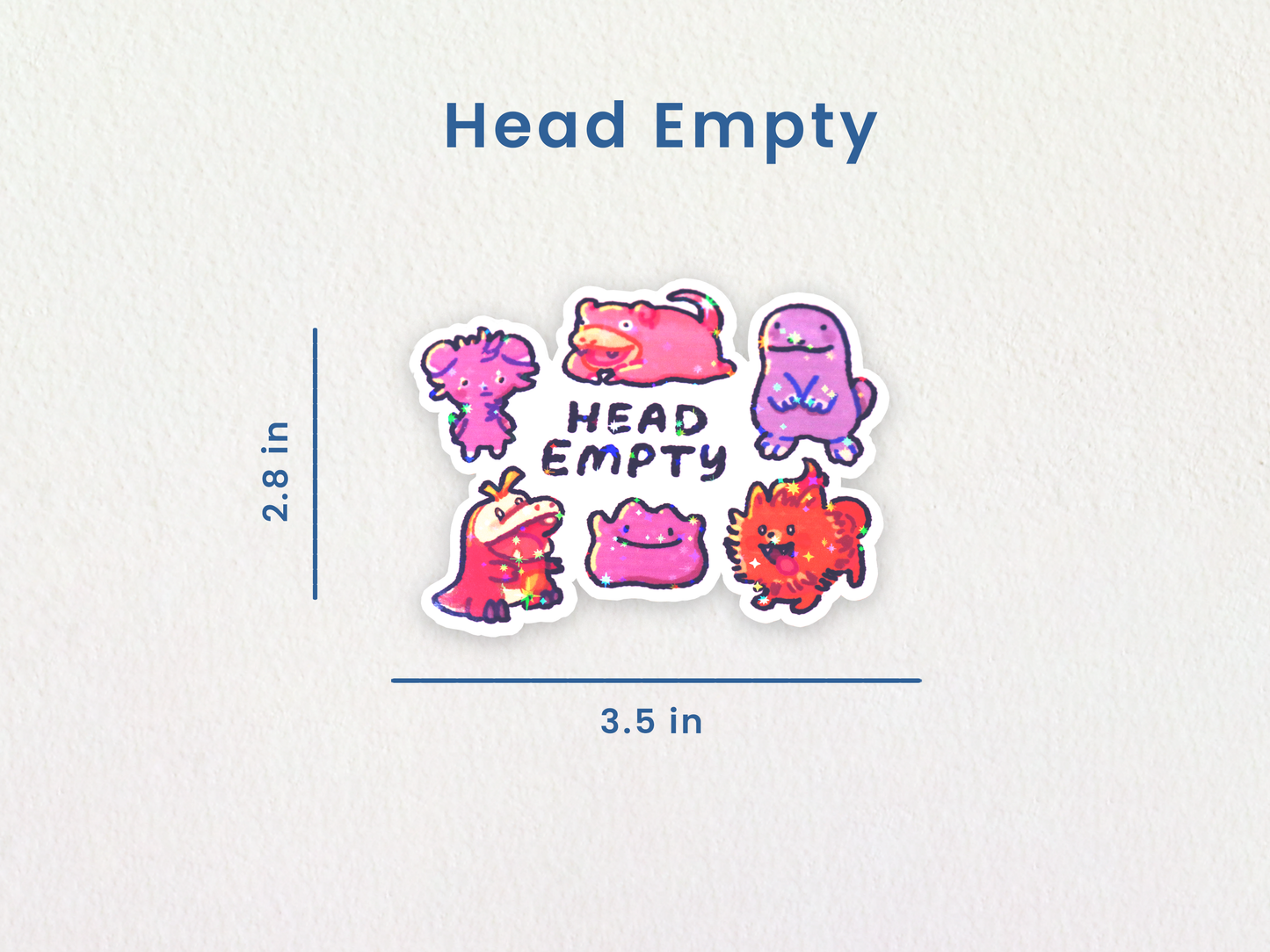 Poke Pals "Head Empty" Sticker