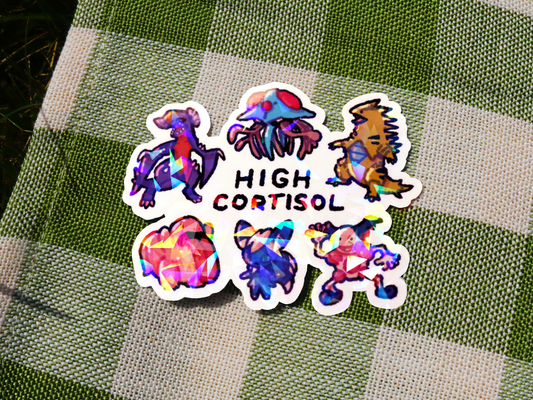 Poke Pals "High Cortisol" Sticker