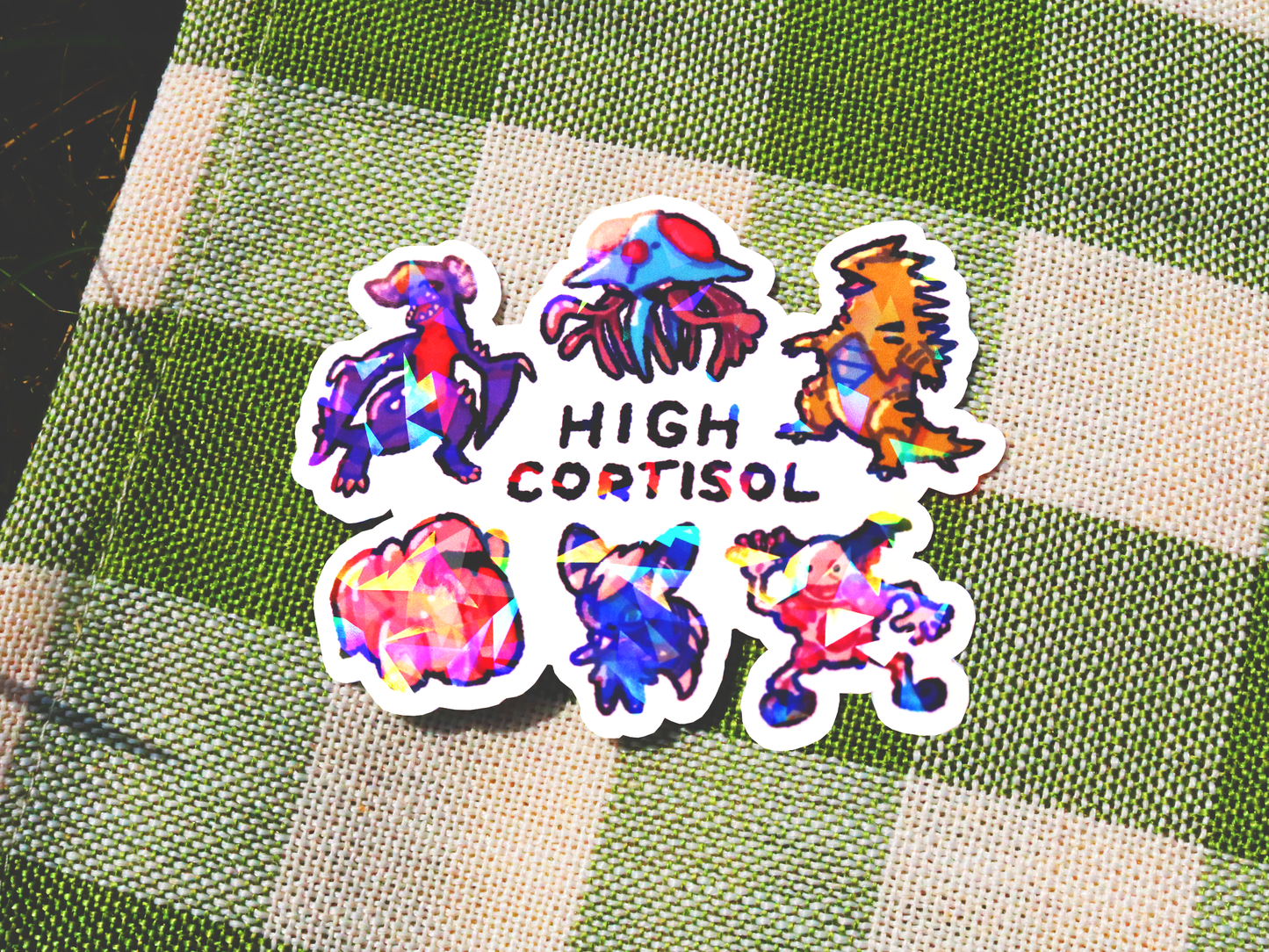 Poke Pals "High Cortisol" Sticker