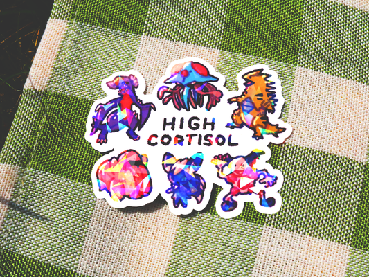 Poke Pals "High Cortisol" Sticker