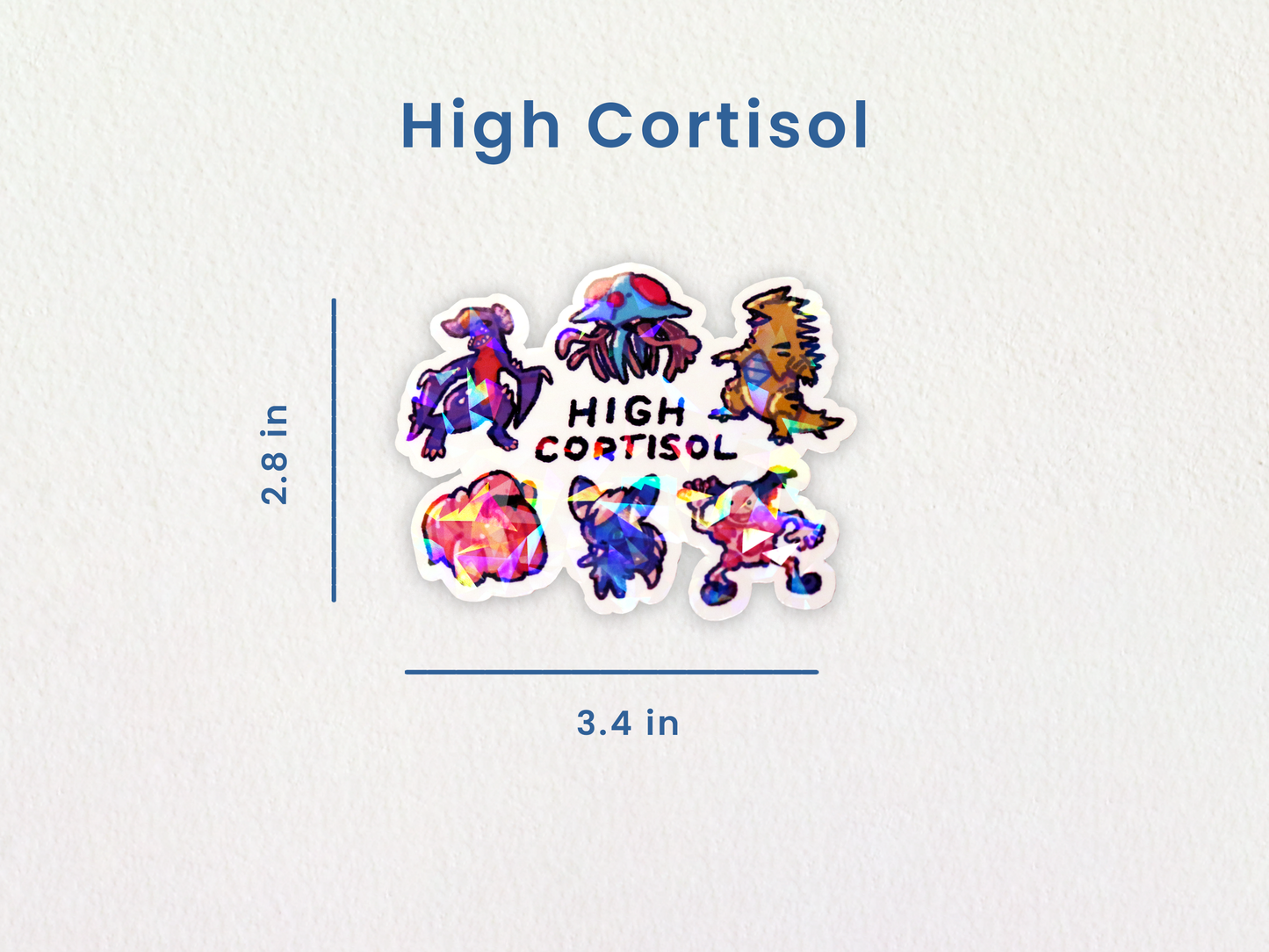 Poke Pals "High Cortisol" Sticker