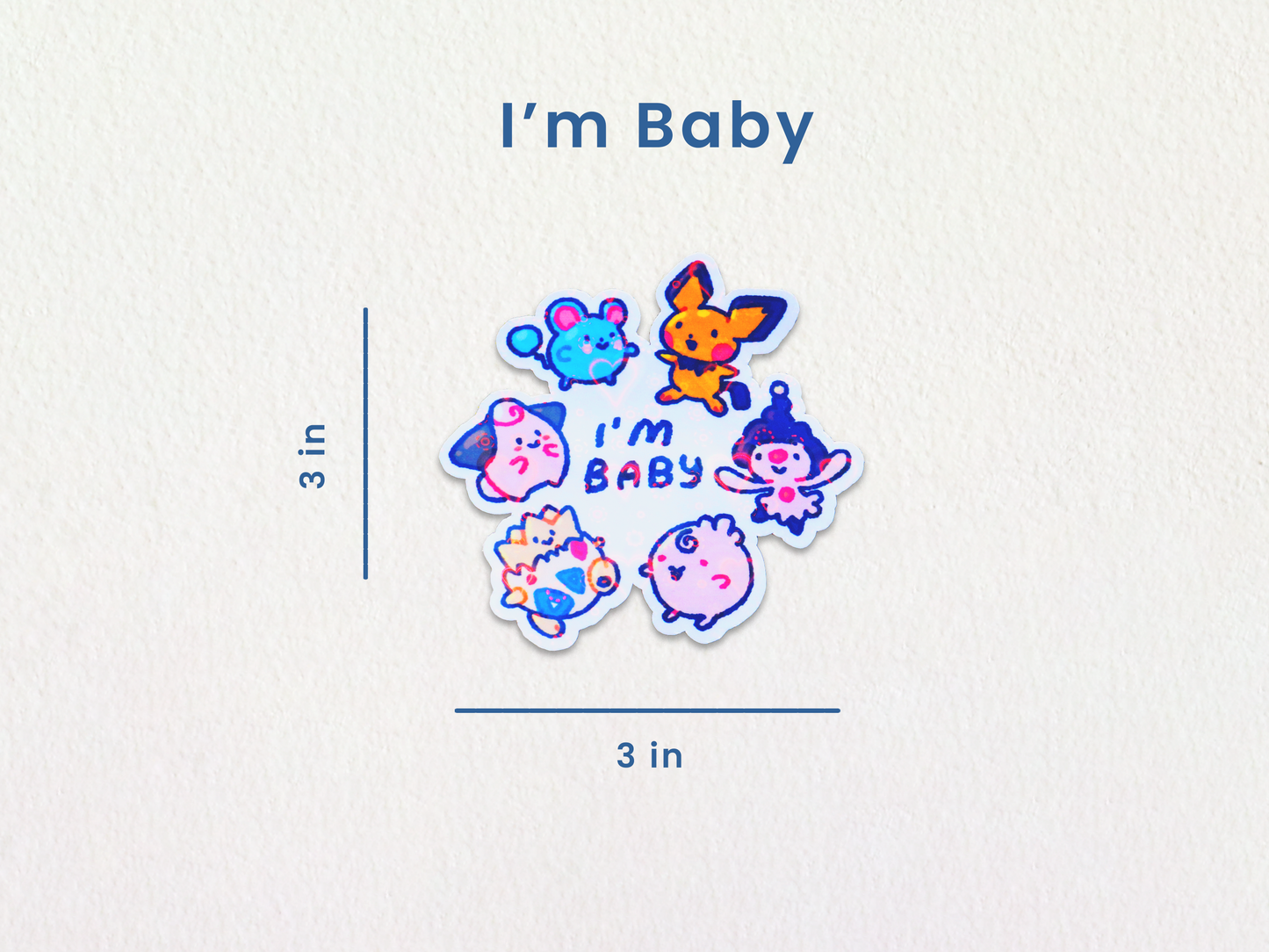 Poke Pals "I'm Baby" Sticker