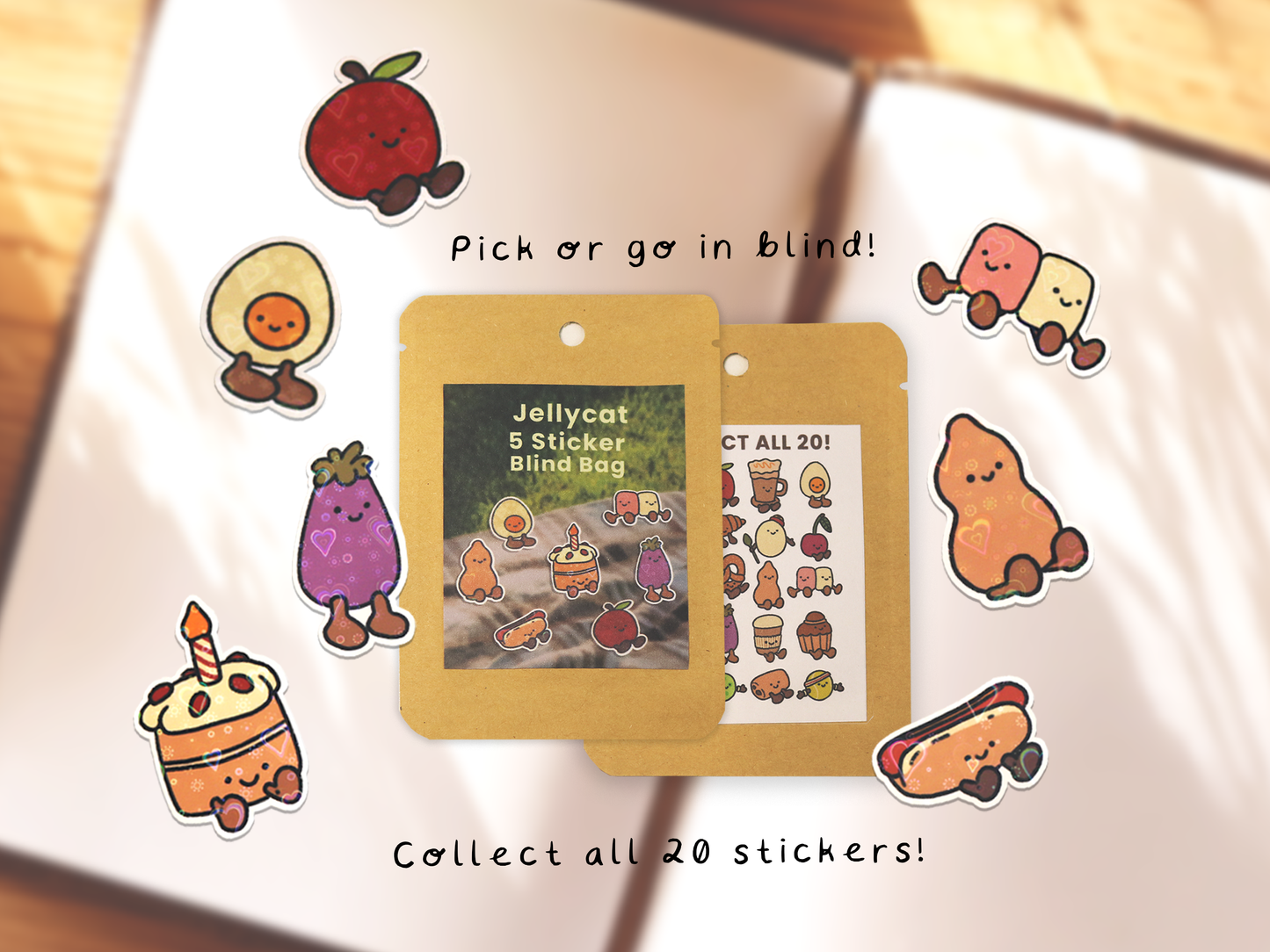 Jellycat Stickers (Pick or go in blind)