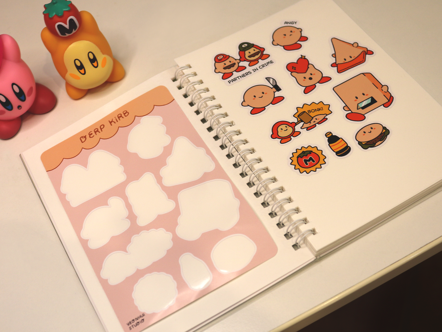 Derp Kirb Sticker Sheet