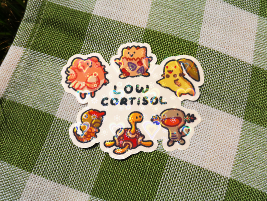 Poke Pals "Low Cortisol" Sticker