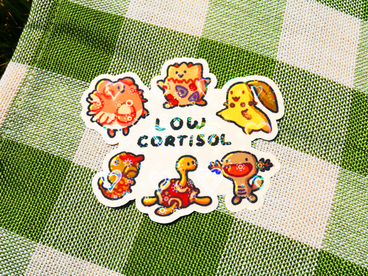 Poke Pals "Low Cortisol" Sticker