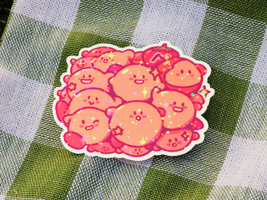 Pink Blob in a Pink Blob Sticker