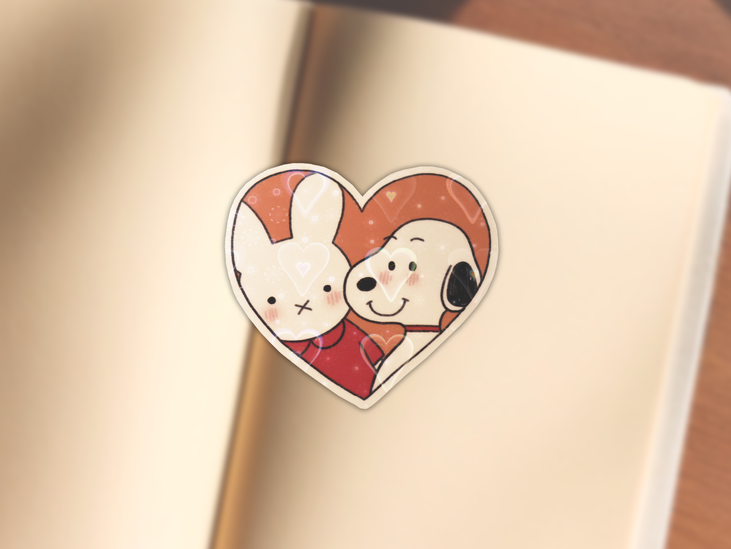 Miffy & Snoopy In Love Sticker