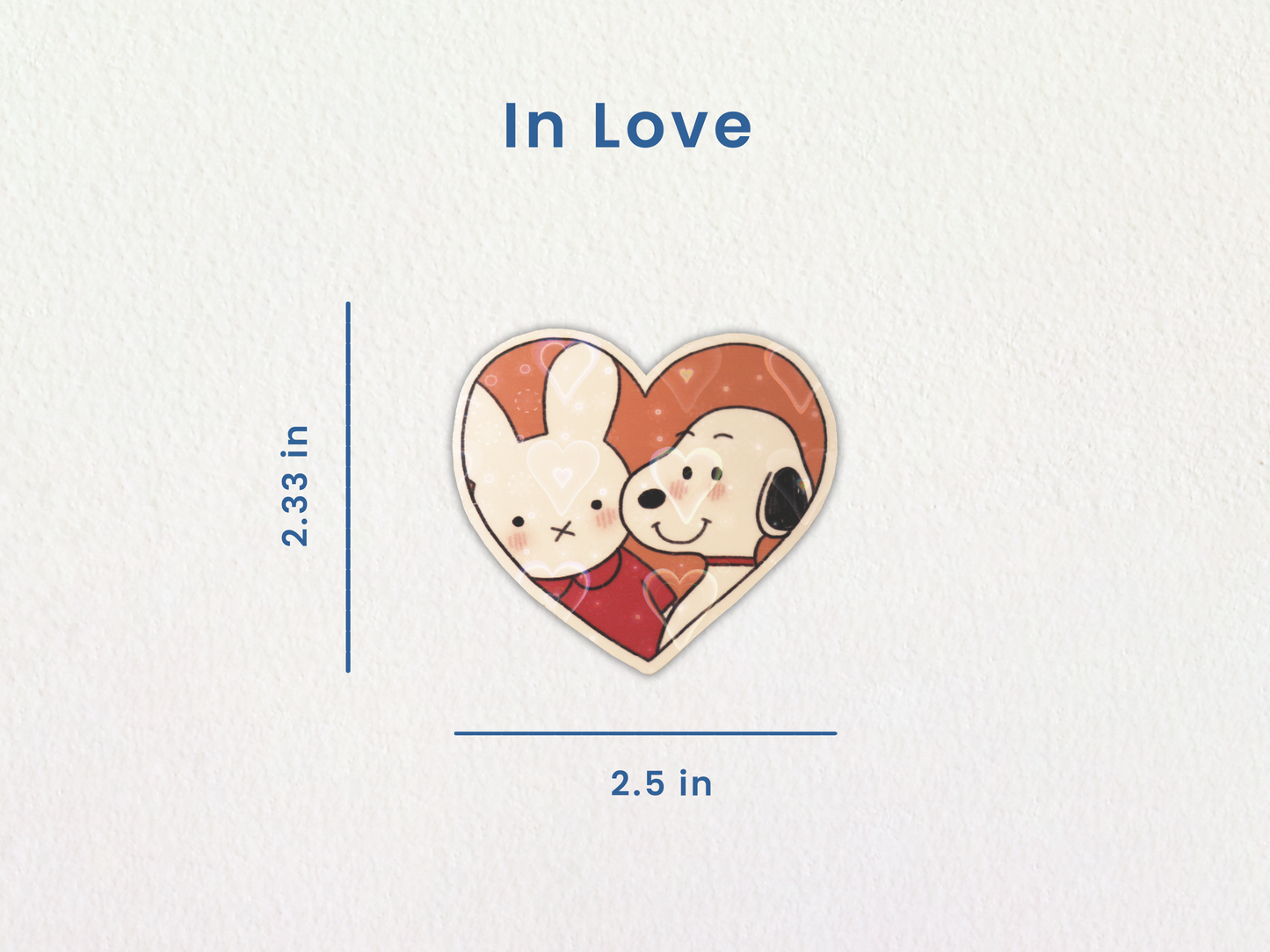 Miffy & Snoopy In Love Sticker