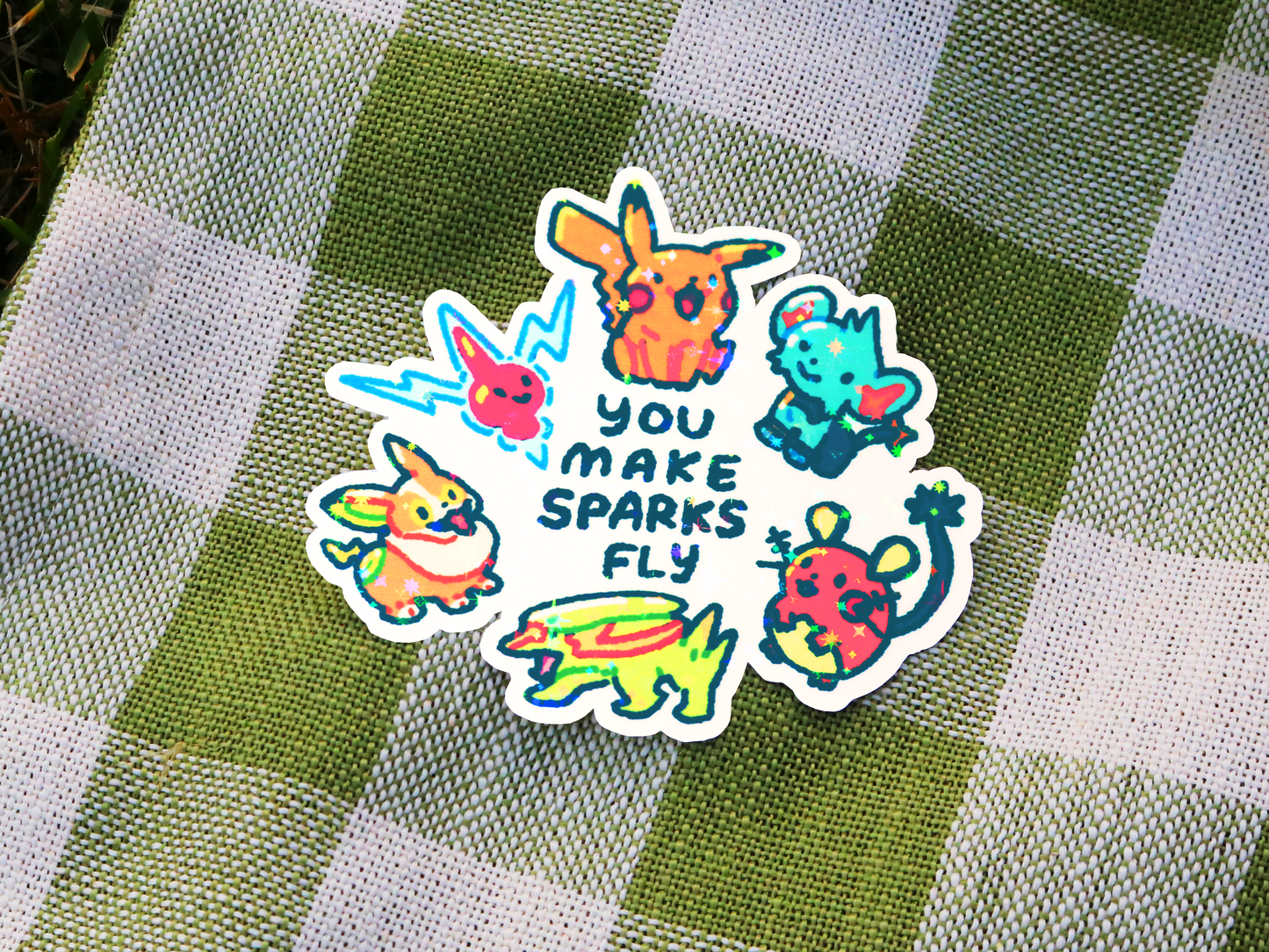 Poke Pals "Sparks Fly" Sticker