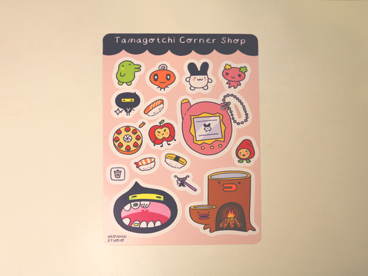 Tama Corner Shop Sticker Sheet